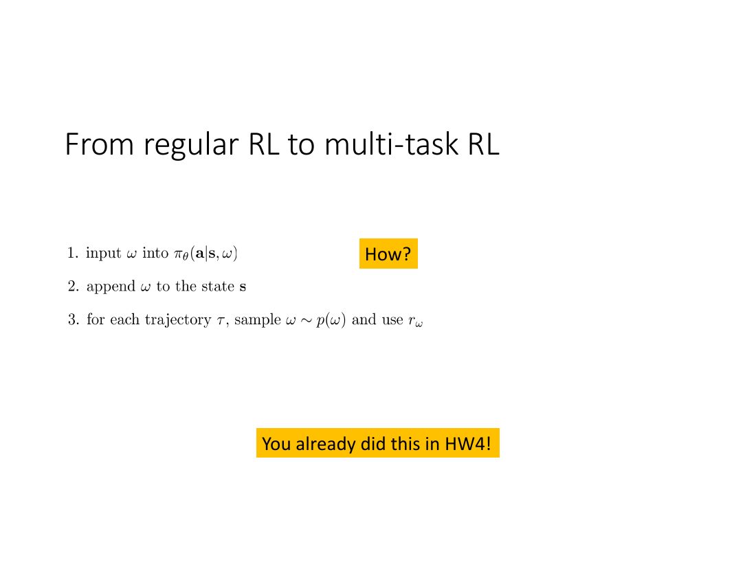 从普通 RL 到多任务 RL 的三步改动