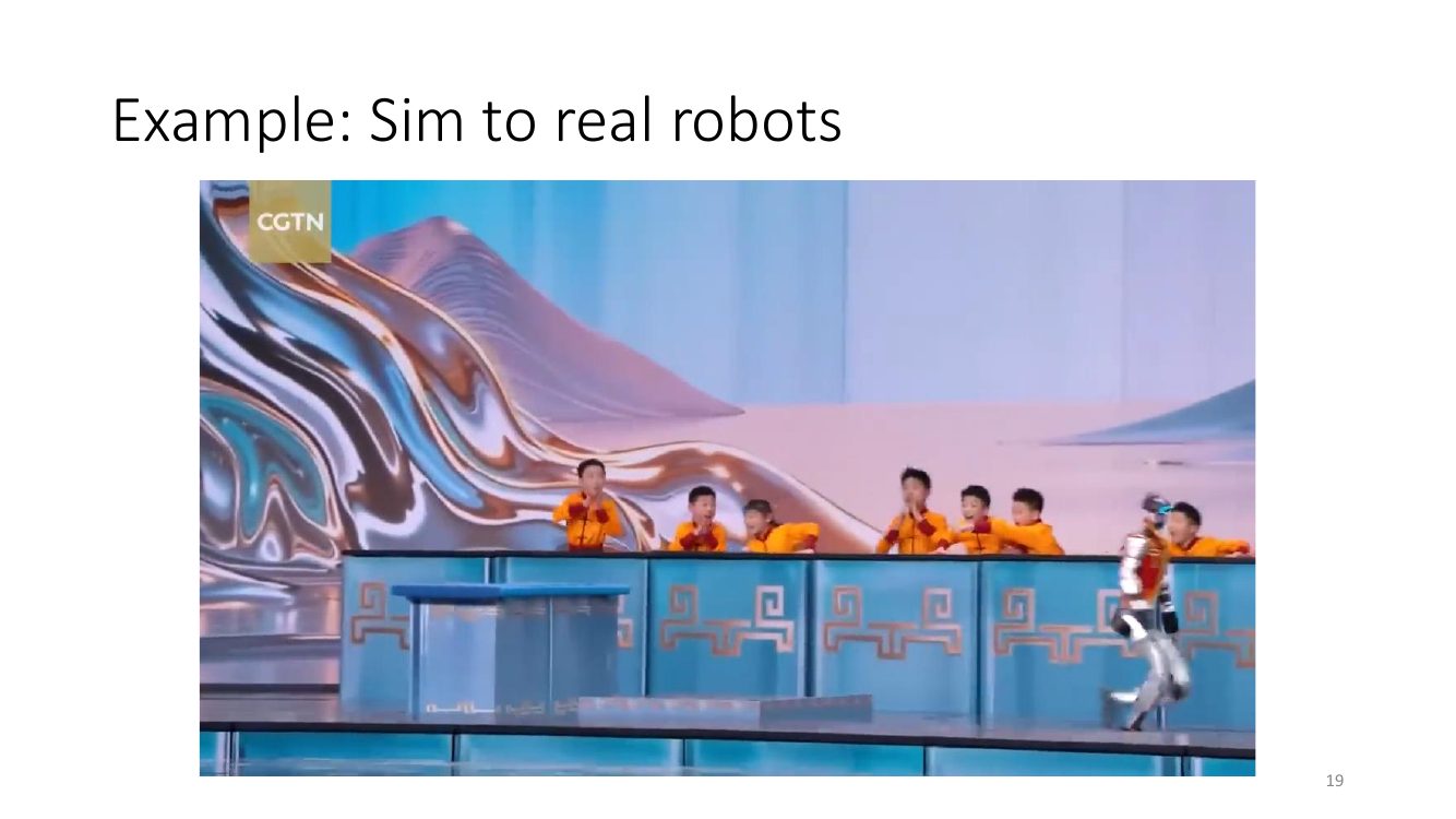 Sim-to-real：仿真中训练的人形机器人在真实舞台上表演