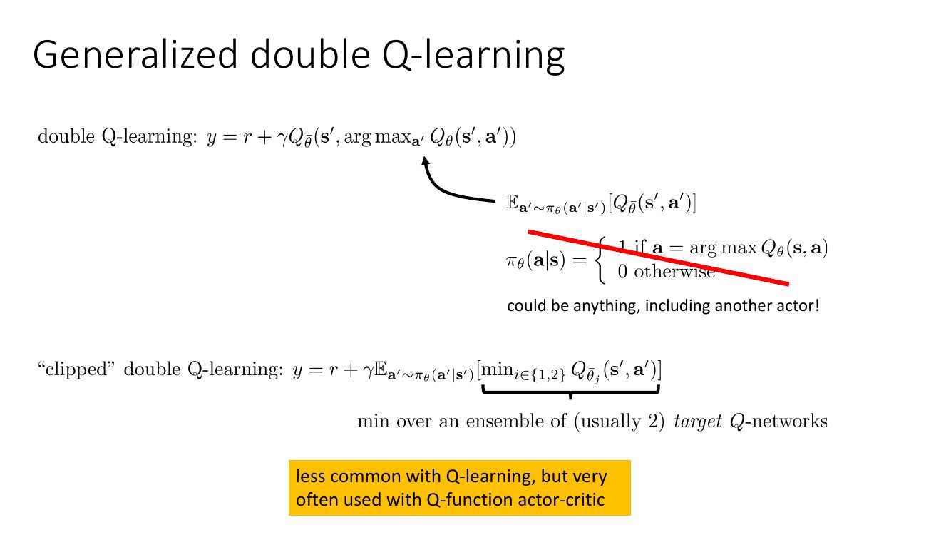 广义 double Q-learning 与 clipped double Q-learning