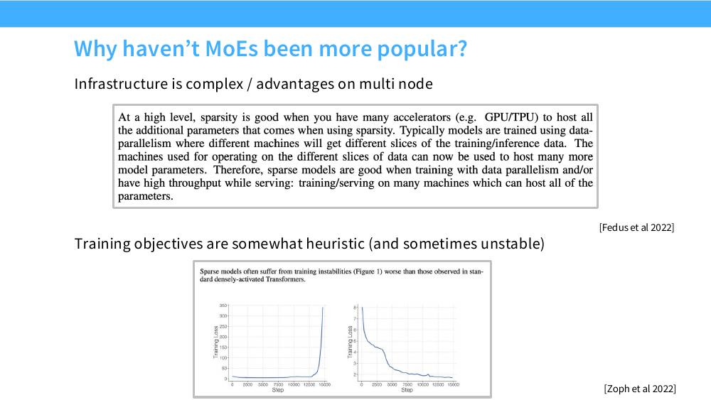 MoE 不流行的两个原因