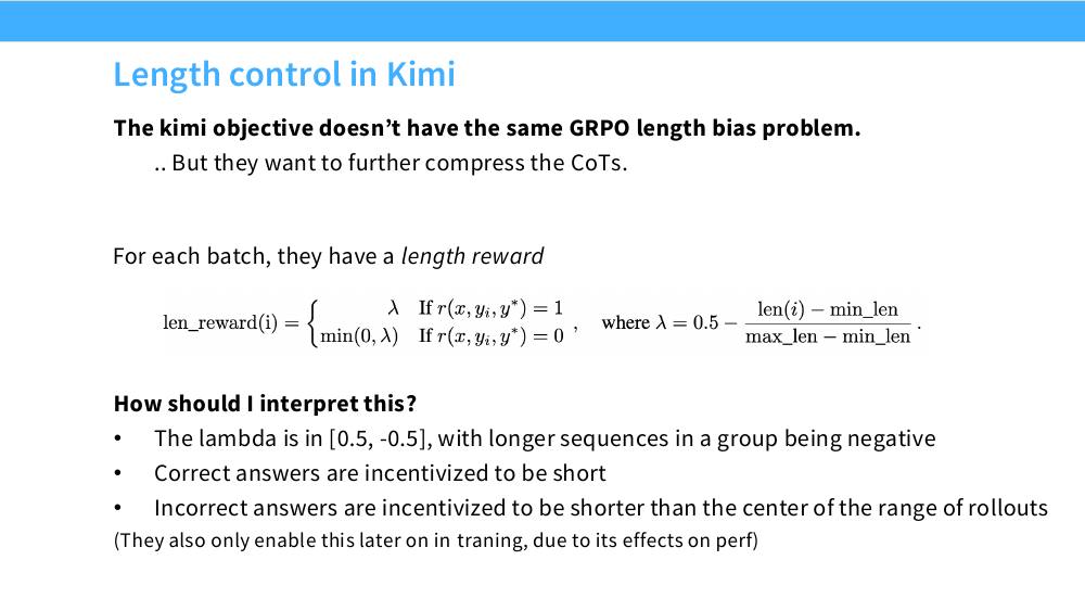 Kimi K1.5 的长度奖励定义