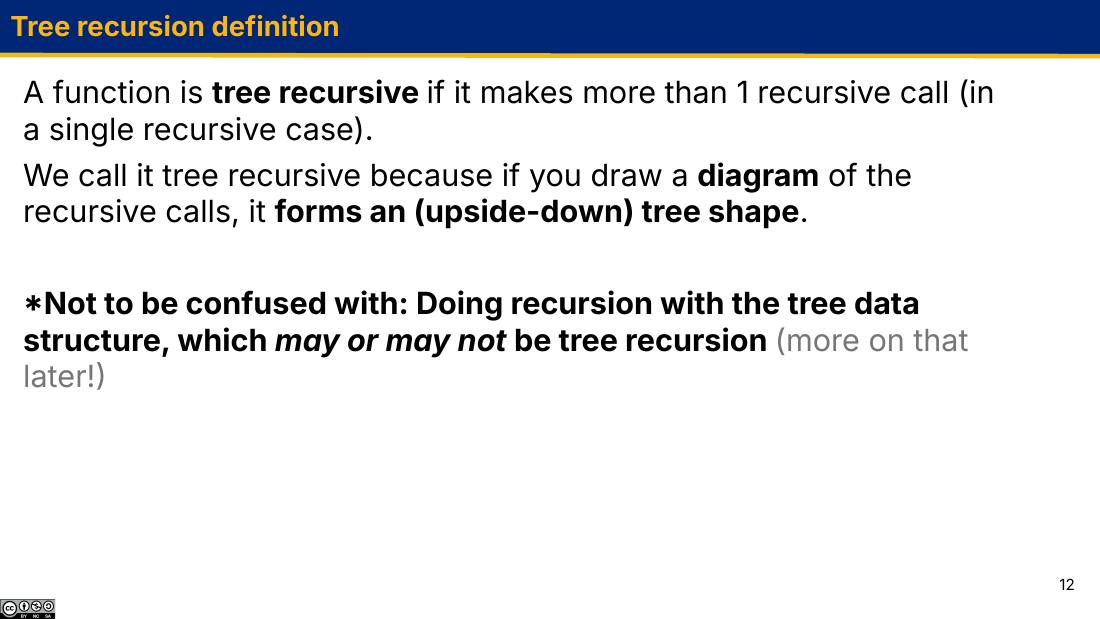 Tree recursion definition 幻灯片