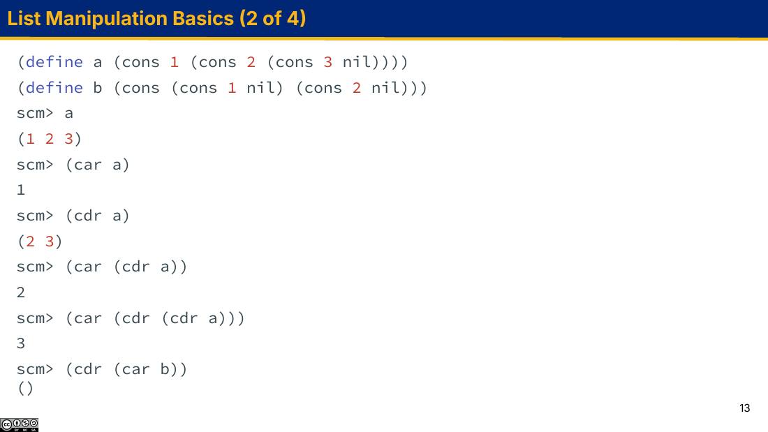List Manipulation Basics (2 of 4) 幻灯片